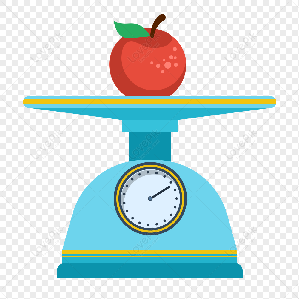 Weighing Apple Icon Free Vector Illustration Material Free PNG And ...