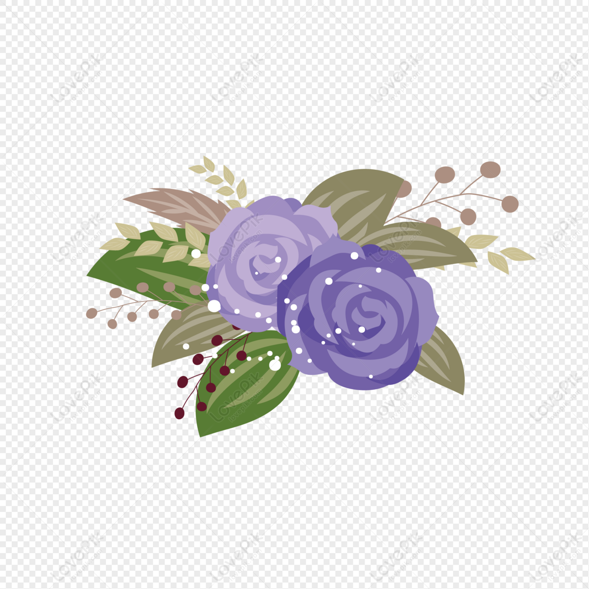 Flores Moradas Azules PNG Imágenes Gratis - Lovepik