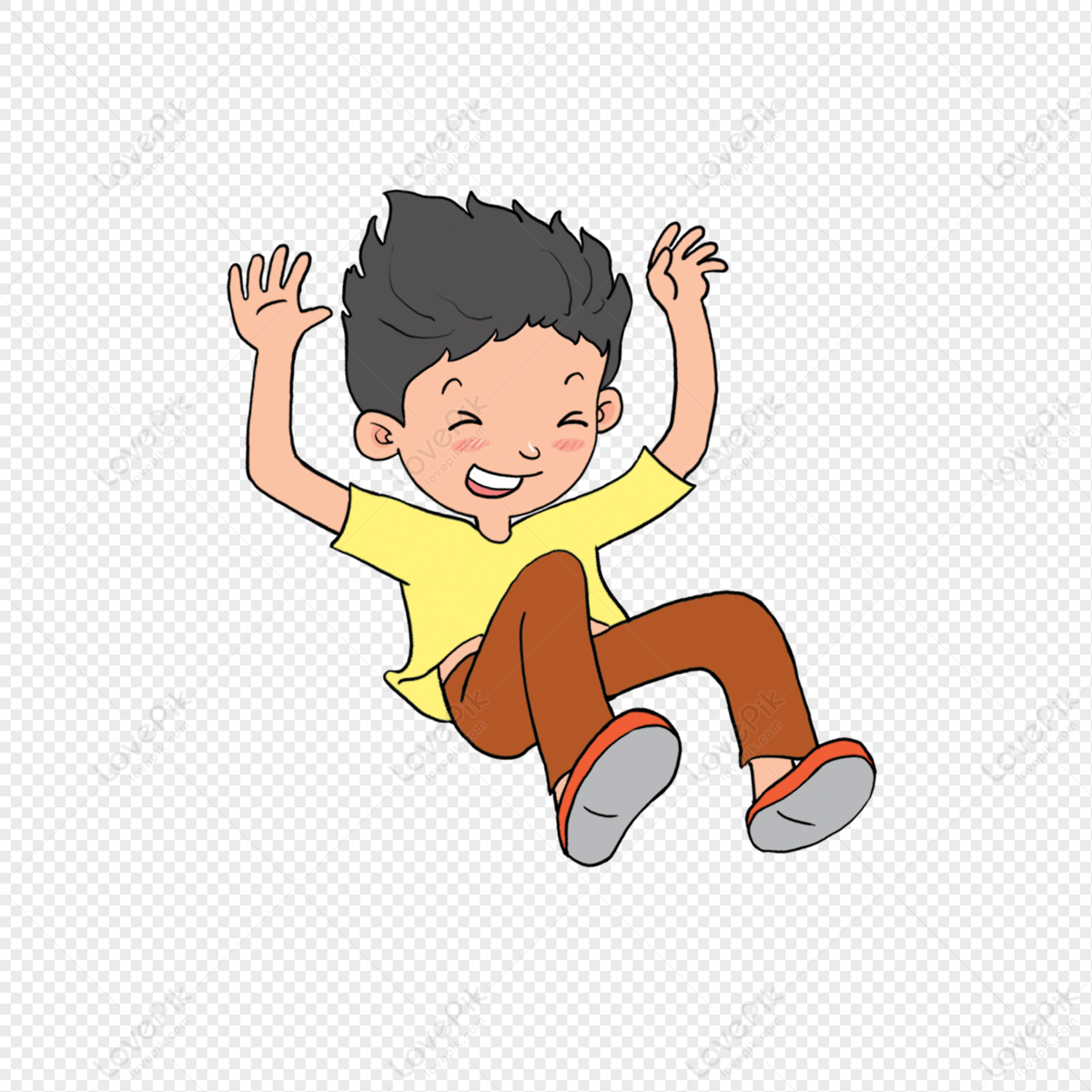 Boy Jumping And Playing PNG Transparent And Clipart Image For Free Download  - Lovepik | 401509896