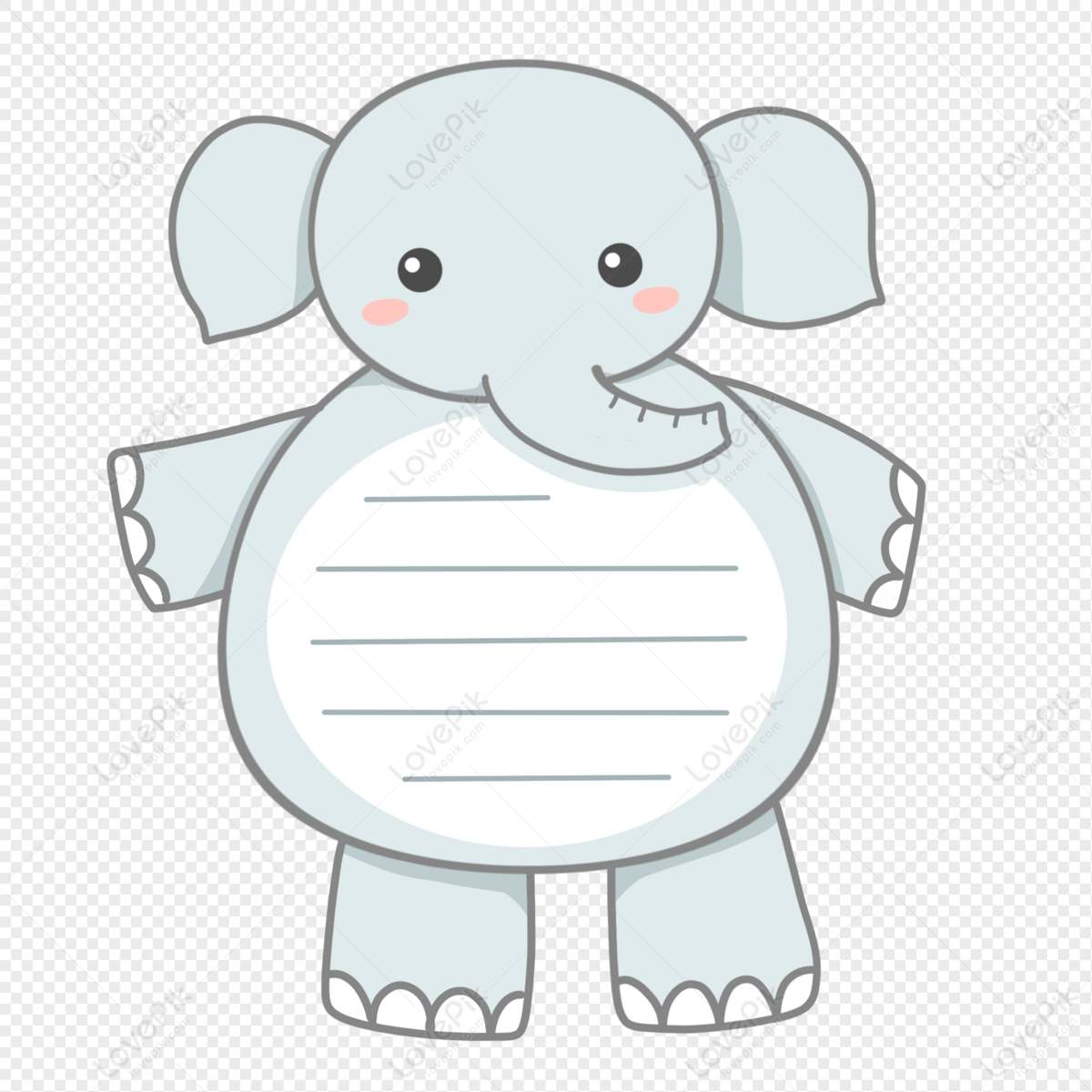 Cartoon Animal Elephant Border PNG Hd Transparent Image And Clipart Image  For Free Download - Lovepik | 401495074