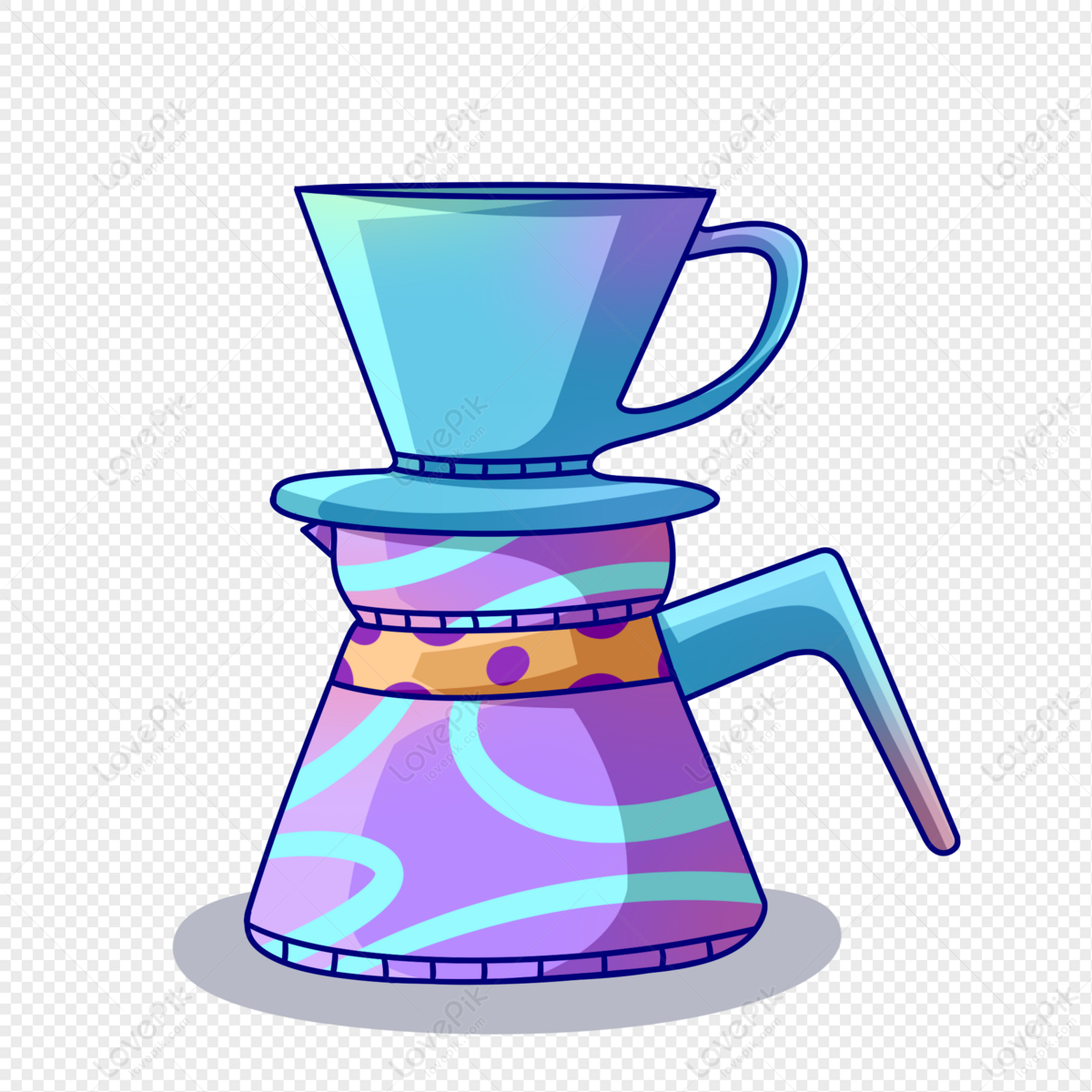 Cartoon Coffee Machine PNG Transparent And Clipart Image For Free Download  - Lovepik | 401484416