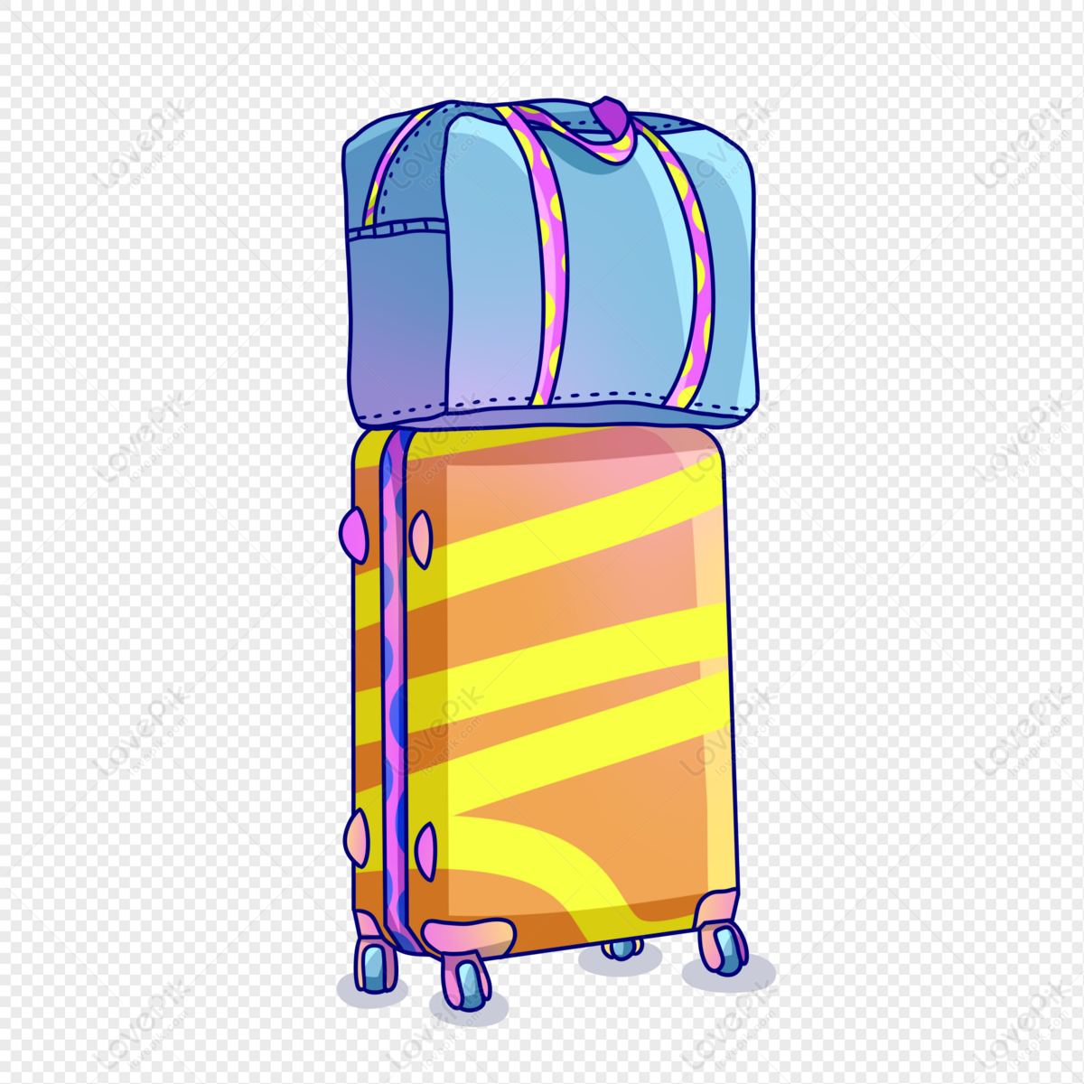 Cartoon Suitcase PNG Transparent Image And Clipart Image For Free Download  - Lovepik | 401484767