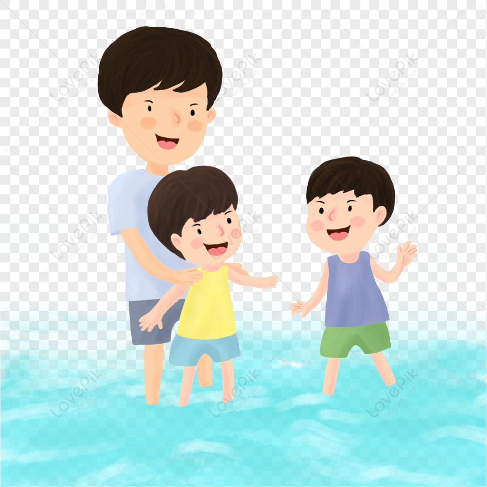 Children Playing In The River PNG Picture And Clipart Image For Free ...