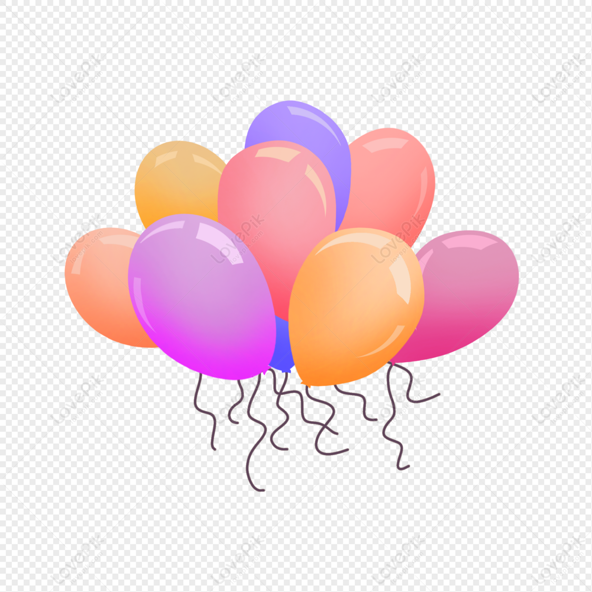 Colorful Balloons PNG Transparent Background And Clipart Image For Free  Download - Lovepik | 401496390