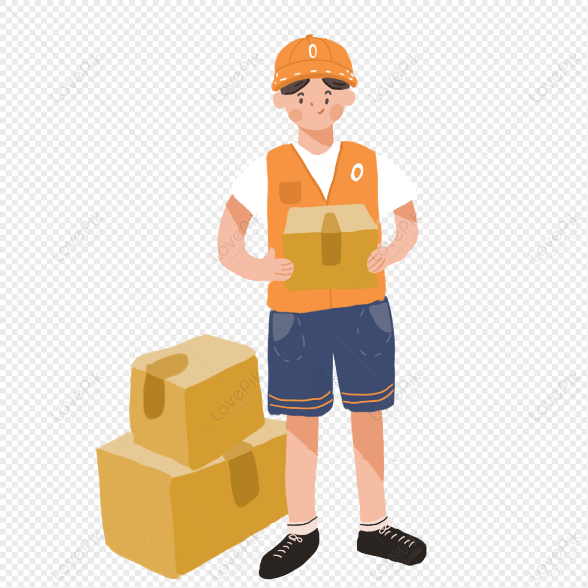 Courier, Double Twelve, Express Delivery, On-site Service PNG Picture ...