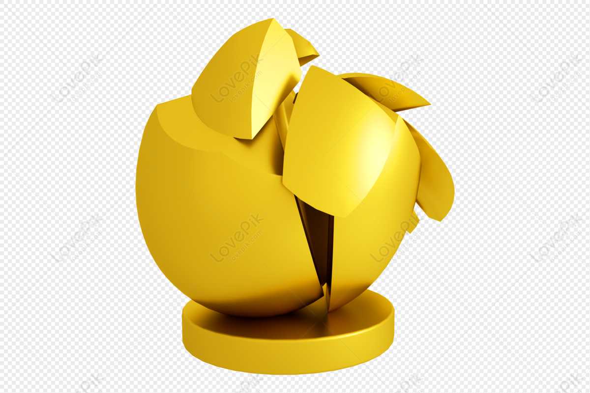 Cracked Golden Egg, Material, Praia Seca, Gold Crack PNG Picture And ...