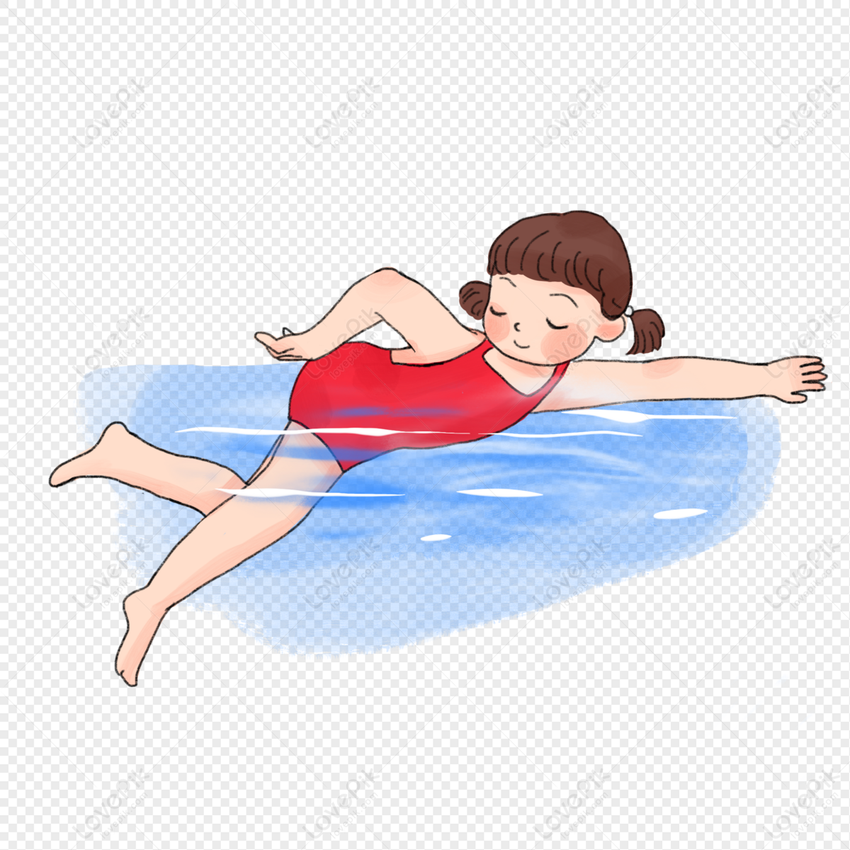 Cute Girl Games, Girls Swimming, Diving, Swimming Training PNG Free ...