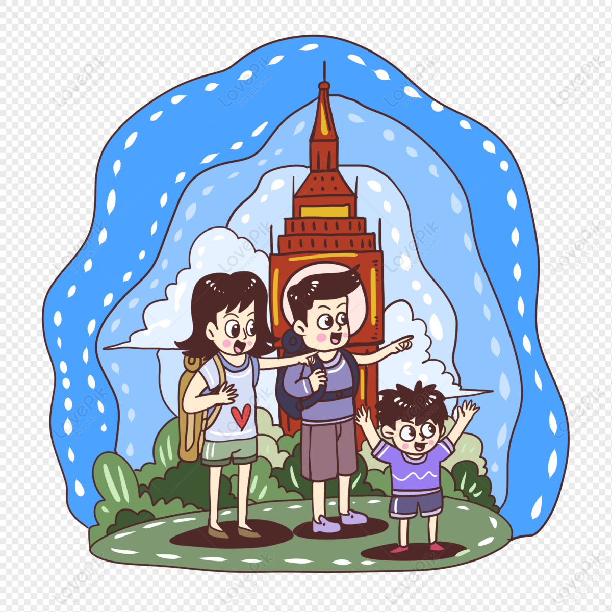 family-on-national-day-holiday-png-transparent-and-clipart-image-for