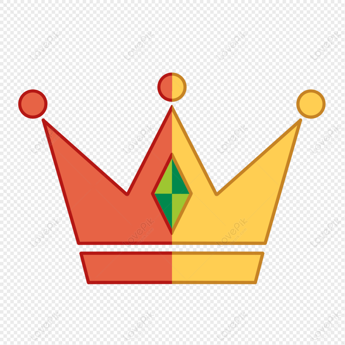 Flat Crown PNG Picture And Clipart Image For Free Download - Lovepik 