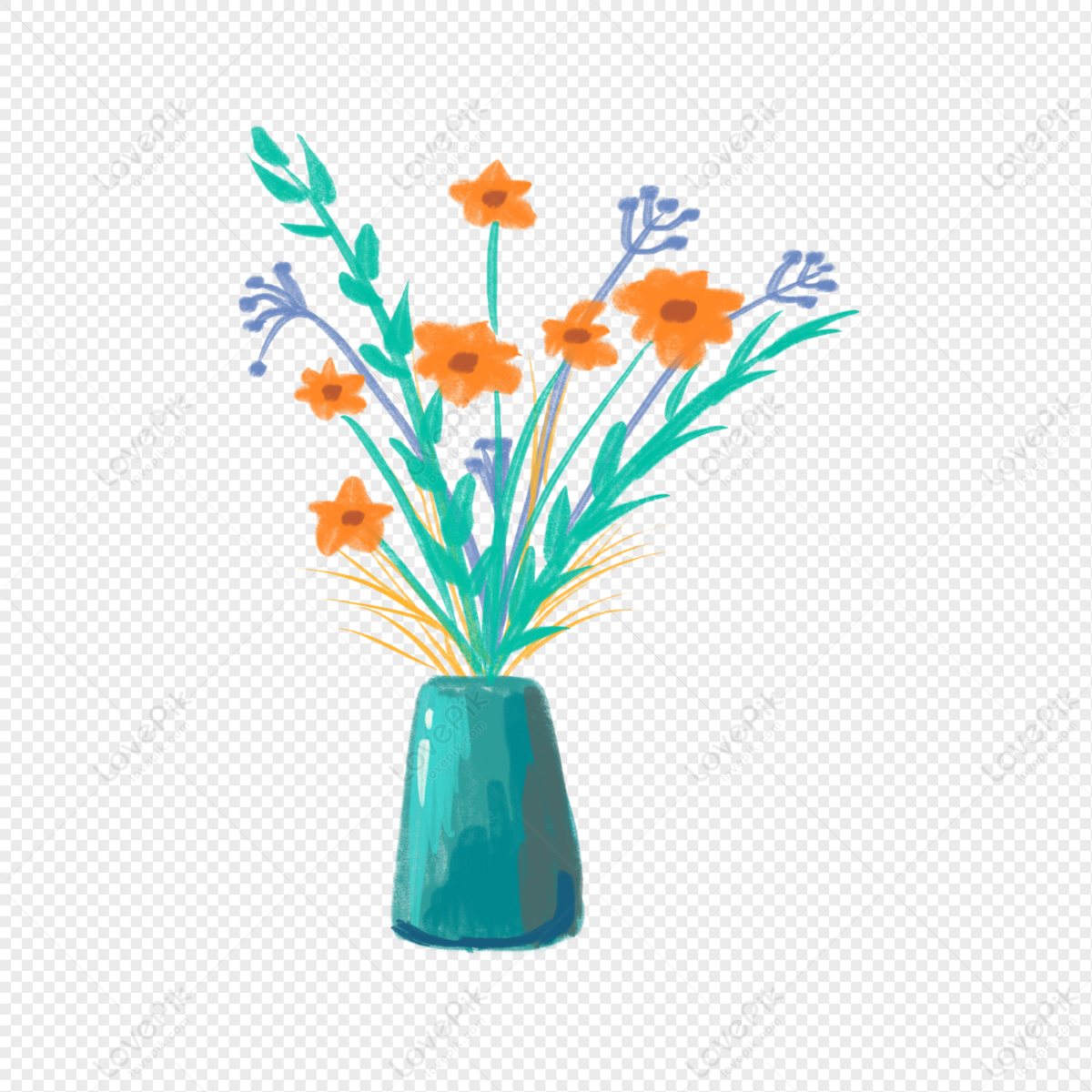 Flower Plant Vase PNG Image And Clipart Image For Free Download ...