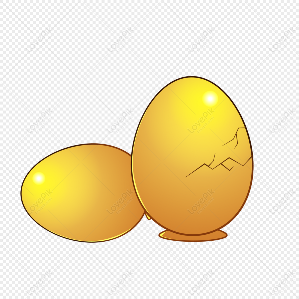 3d Golden Easter Eggs, Golden Easter Eggs, Easter Golden Eggs, 3d  Decorative Golden Easter Eggs PNG Transparent Clipart Image and PSD File  for Free Download in 2023