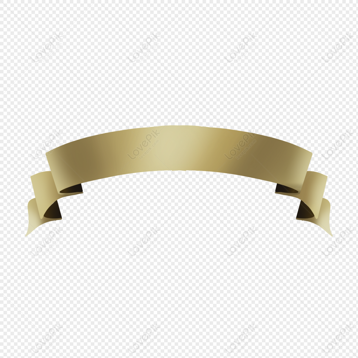 Gold gift ribbon isolated on a transparent background 21938999 PNG