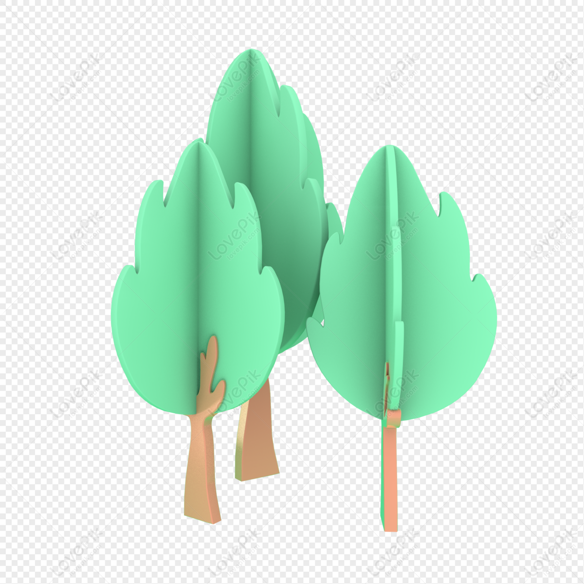 Green Tree Material Floating Element PNG Image Free Download And Clipart  Image For Free Download - Lovepik | 401510821