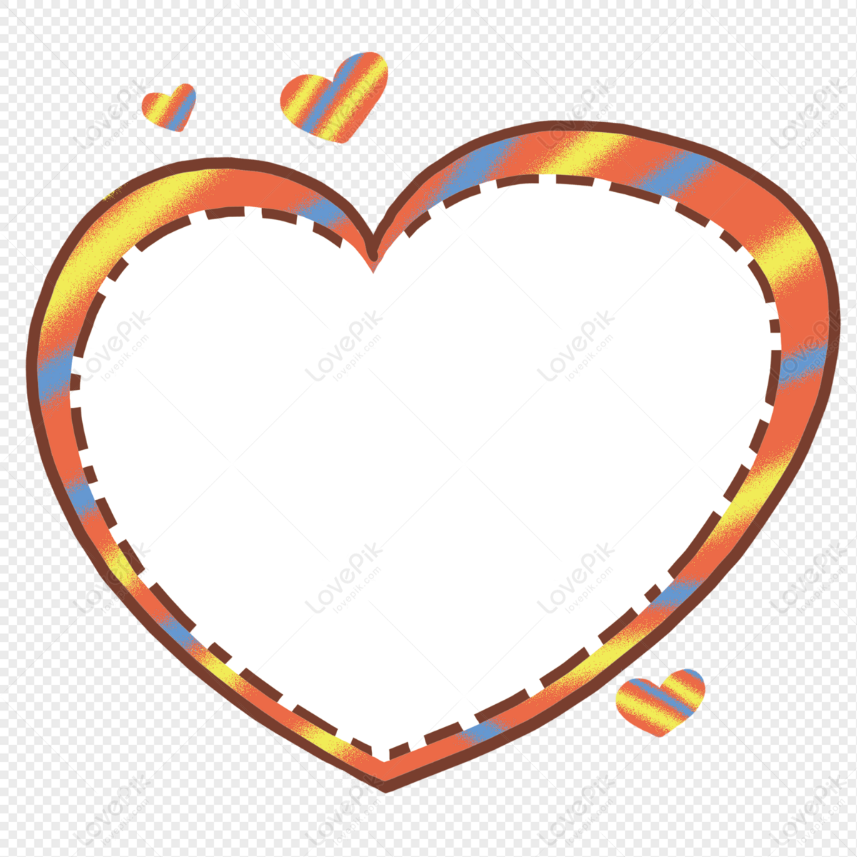 Hand Drawn Colorful Love Confession Border PNG Transparent Background And  Clipart Image For Free Download - Lovepik | 401488210