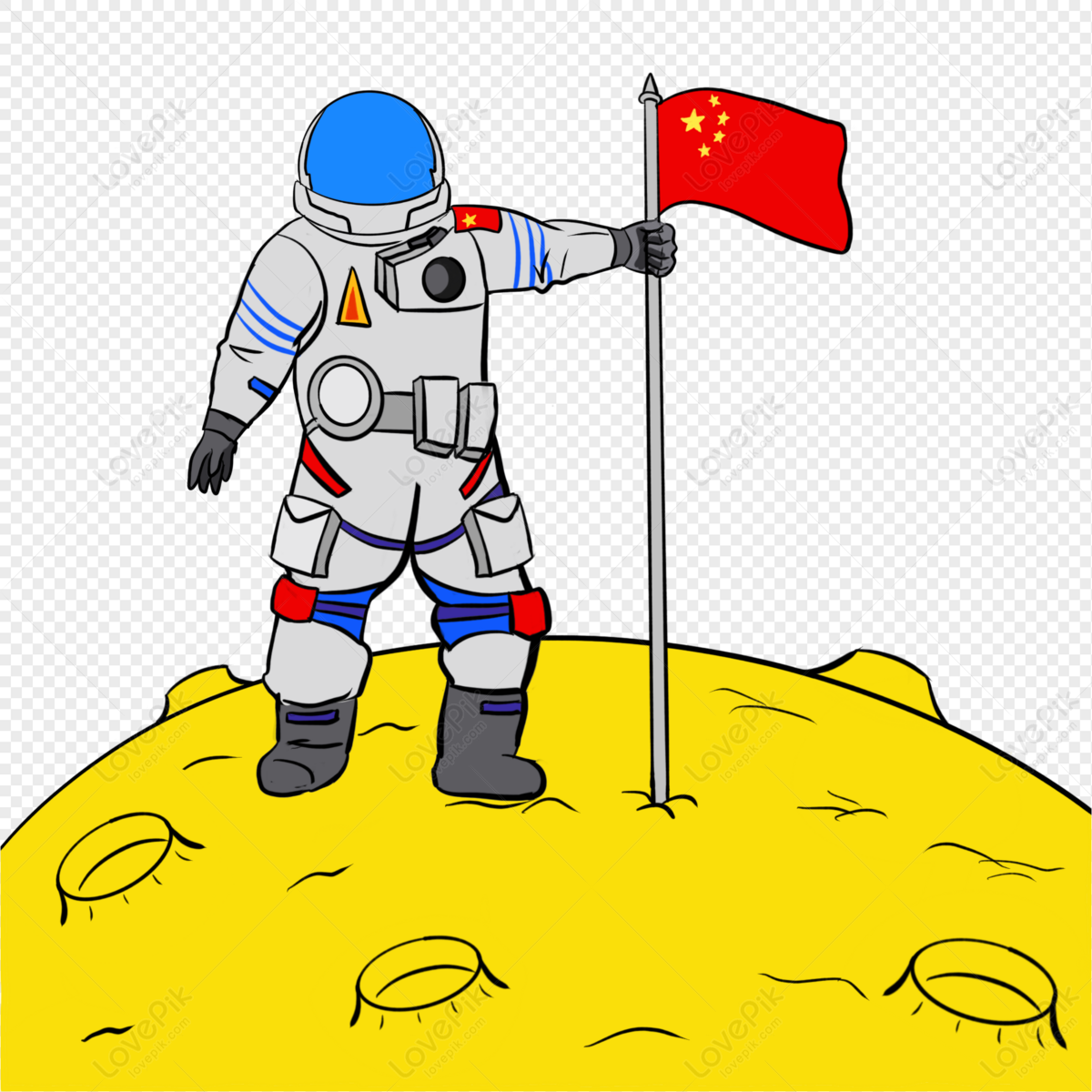 moon landing clipart