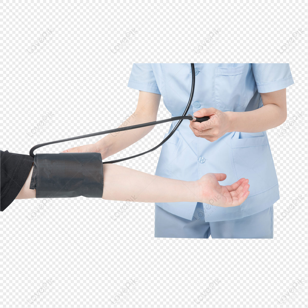nurse taking blood pressure clipart free