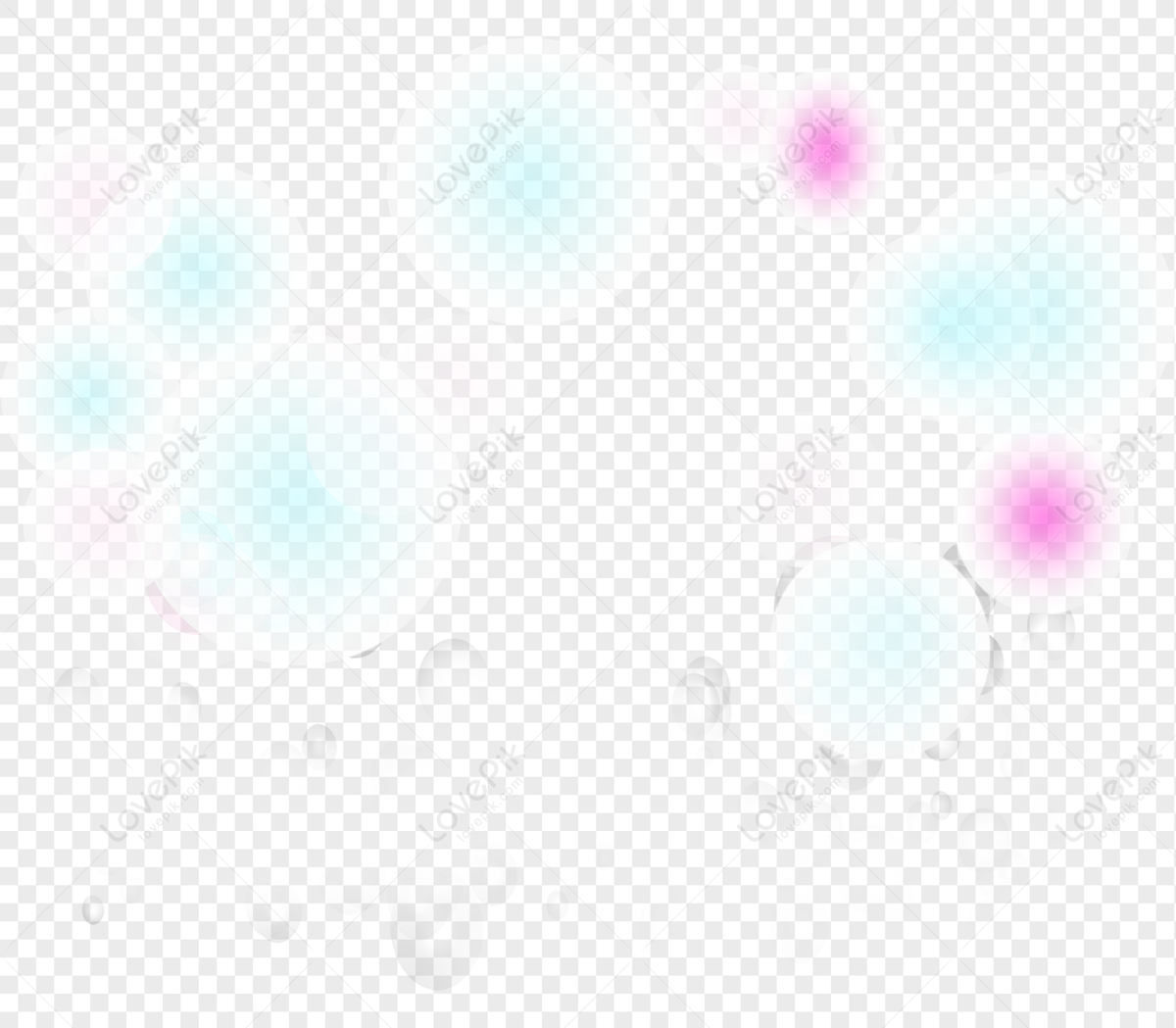 Pure White Dream Bubble Effect Element Png Transparent Background And 