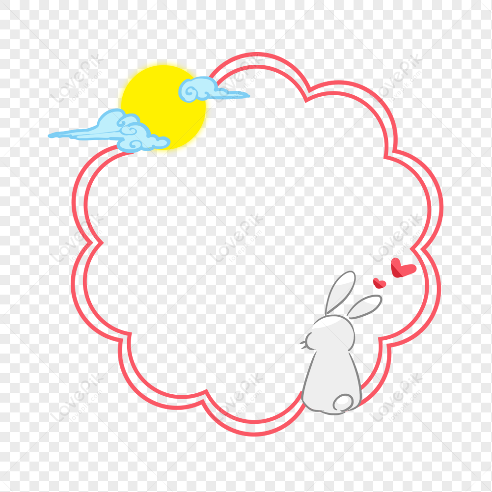Rabbit And Moon PNG Transparent And Clipart Image For Free Download ...