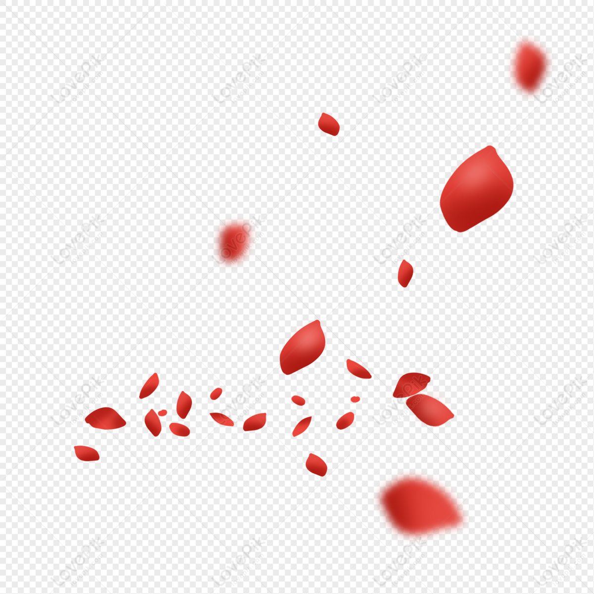 Red Petals PNG Transparent Background And Clipart Image For Free ...