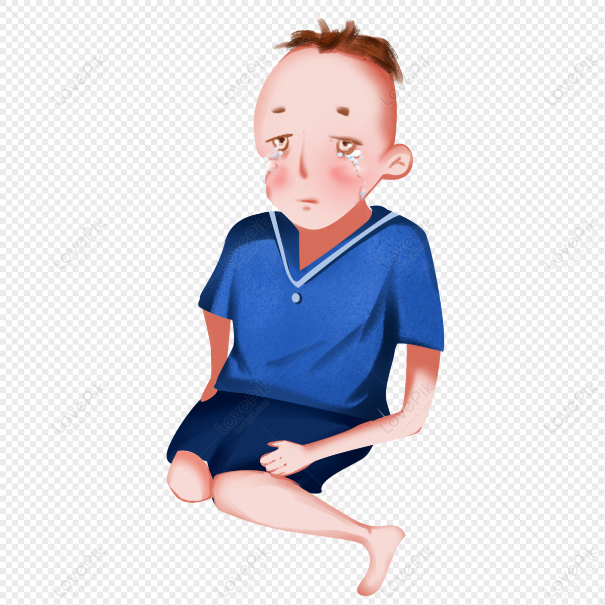 Sad Crying Boy PNG White Transparent And Clipart Image For Free Download -  Lovepik | 401481672