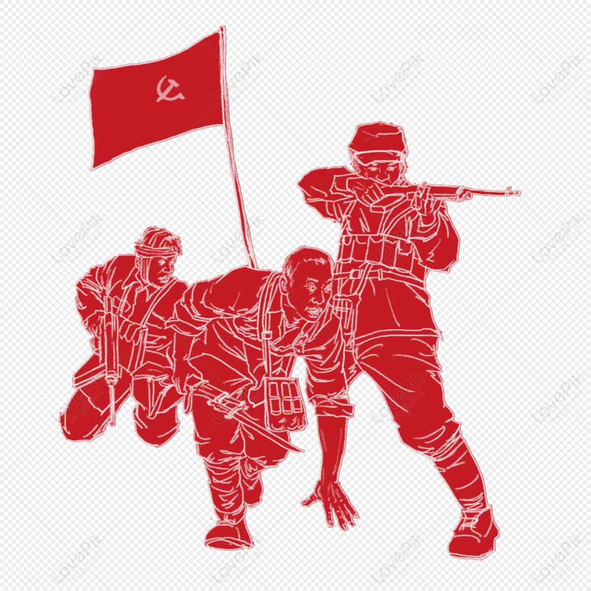 Silhouette Red Army Revolutionary Figure, Characters, Revolution, Revolutionary  Free PNG And Clipart Image For Free Download - Lovepik