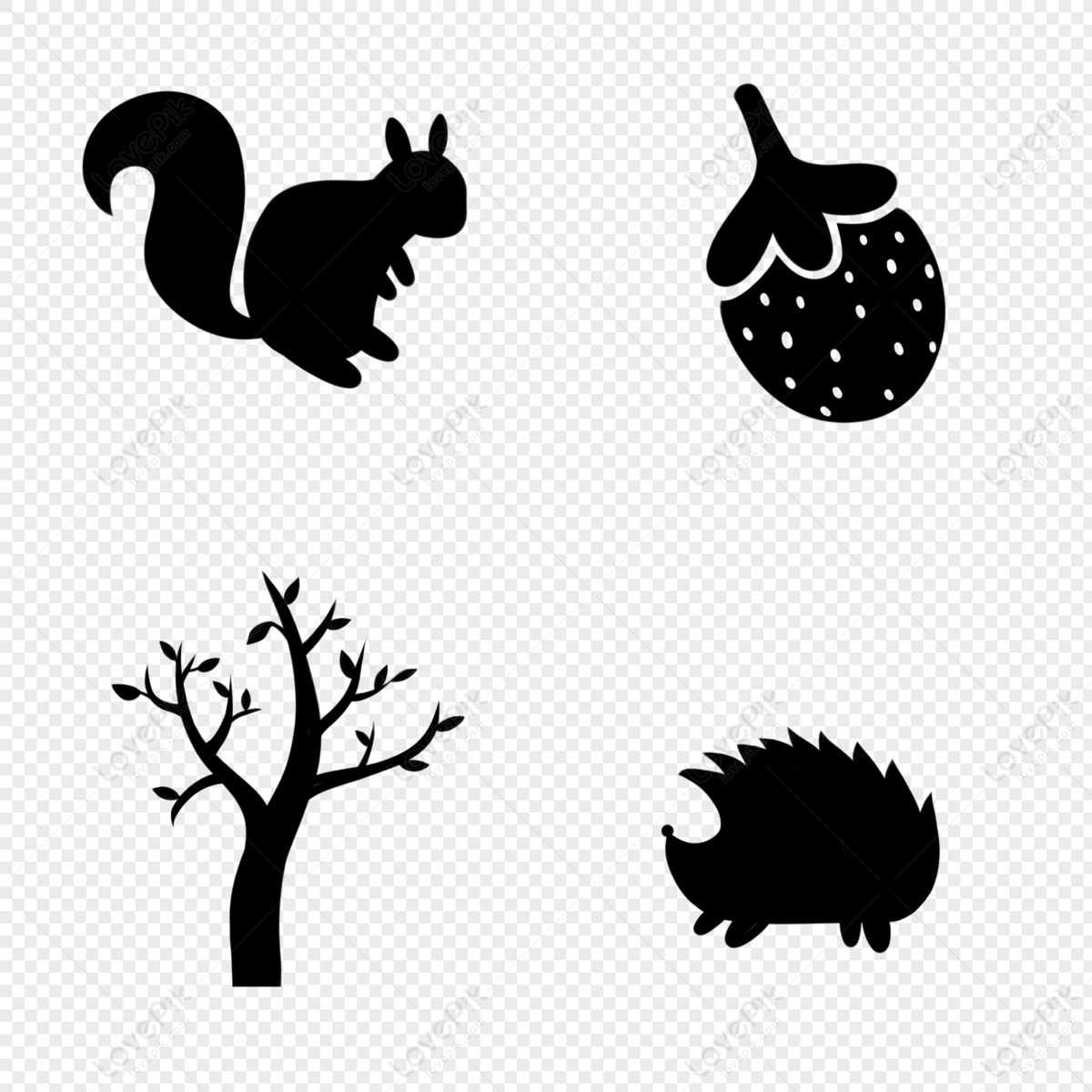 squirrel-strawberry-locust-tree-png-picture-and-clipart-image-for-free