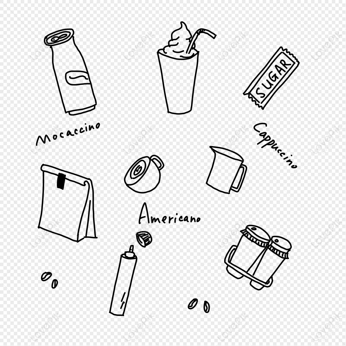 Recyclable Things And Products Kitchen Items Seamless Pattern Stock  Illustration - Download Image Now - iStock