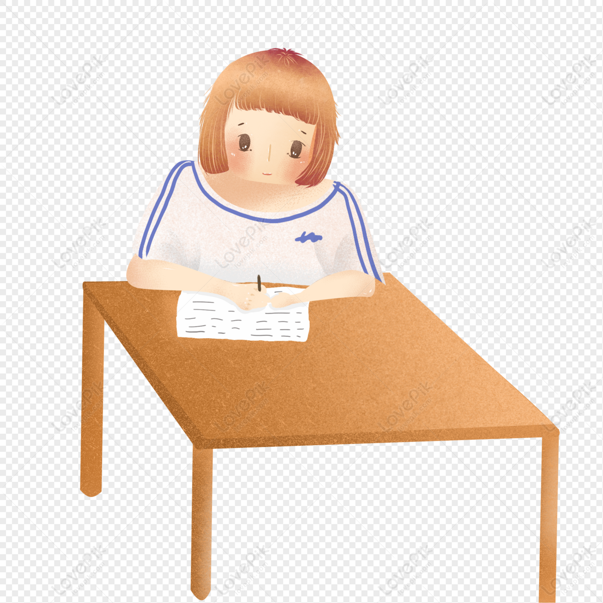 Students write homework during the start of the school season, and homework, free of charge, school start png image