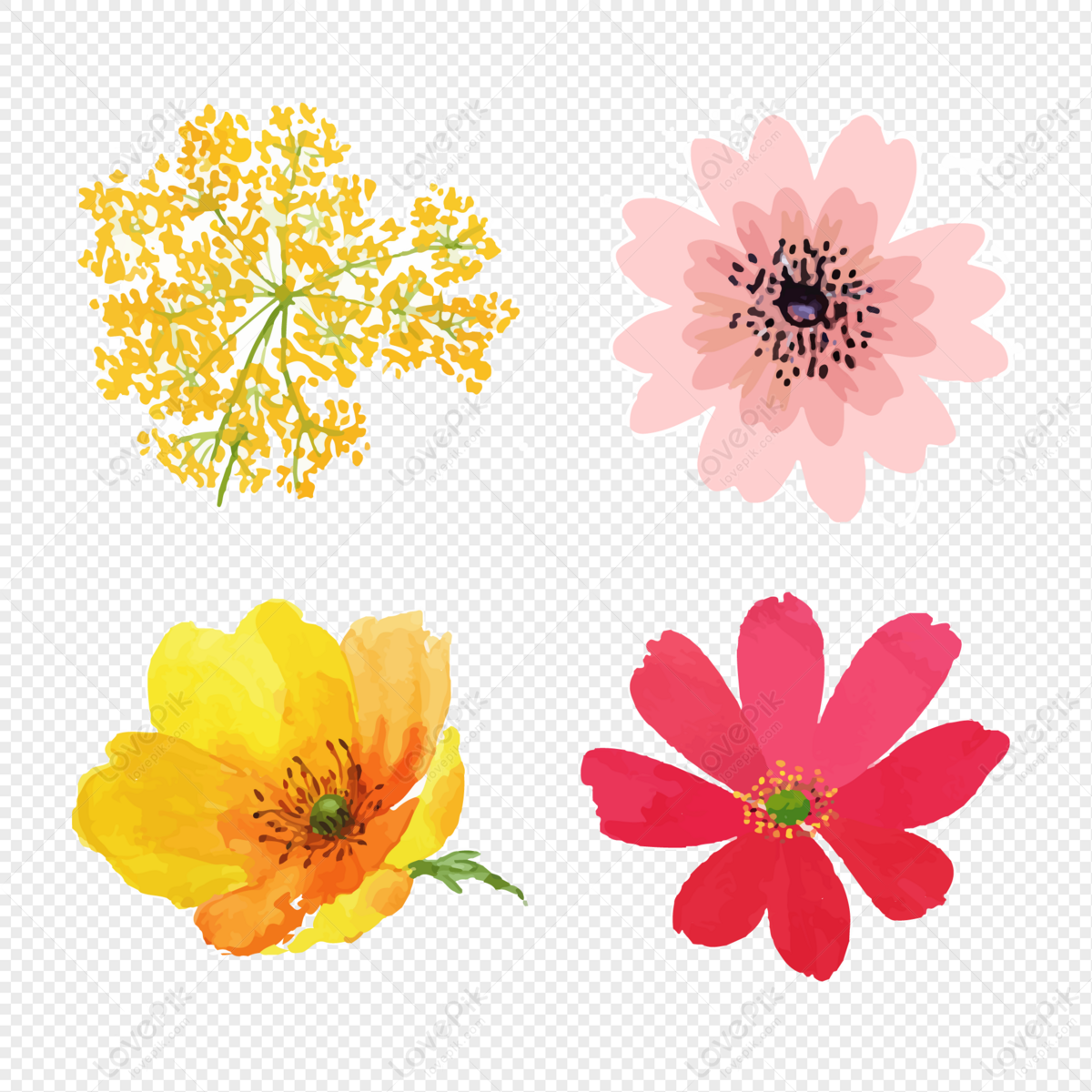 Tanabata Floral Elements, Tanabata, Flower, Element PNG Transparent ...