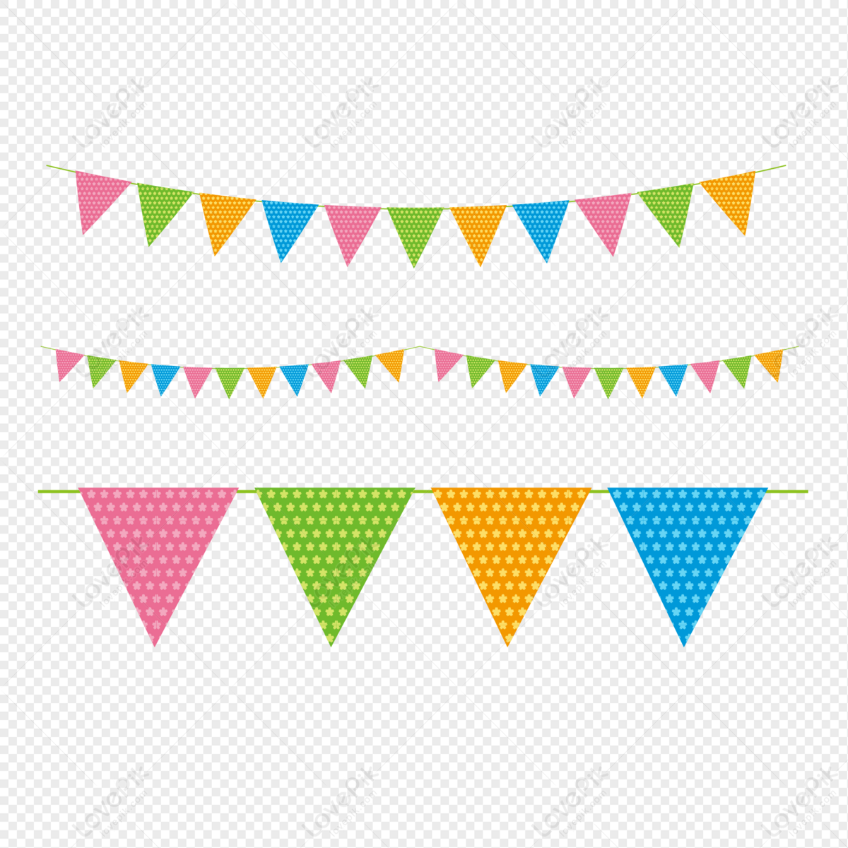 Triangle Bunting Border Free PNG And Clipart Image For Free Download ...