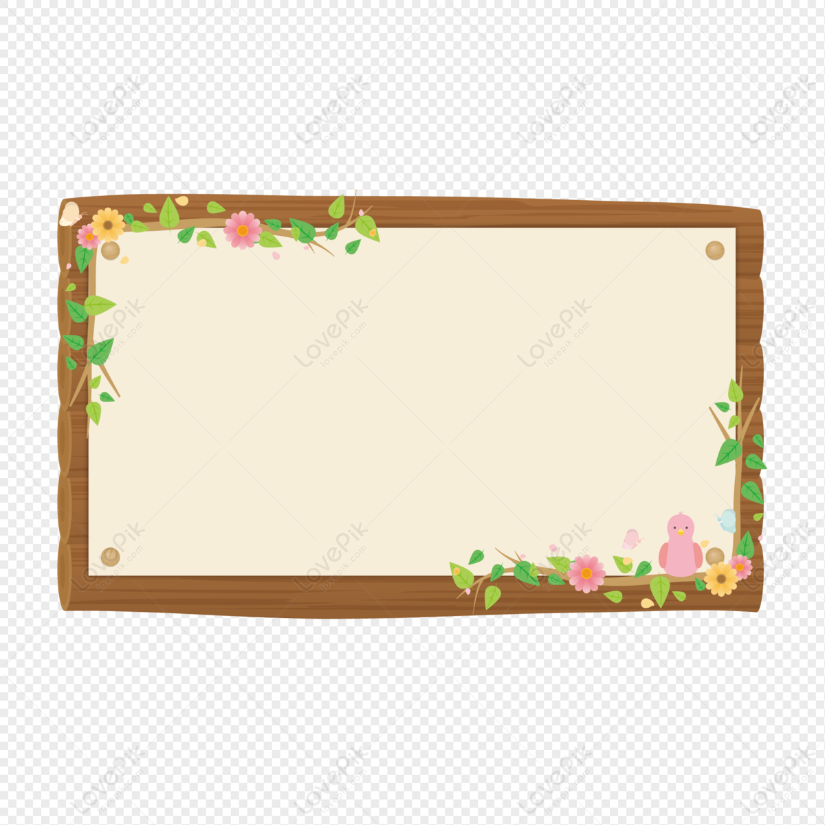 Wood Vine Label Border, Price, Border PNG Image Free