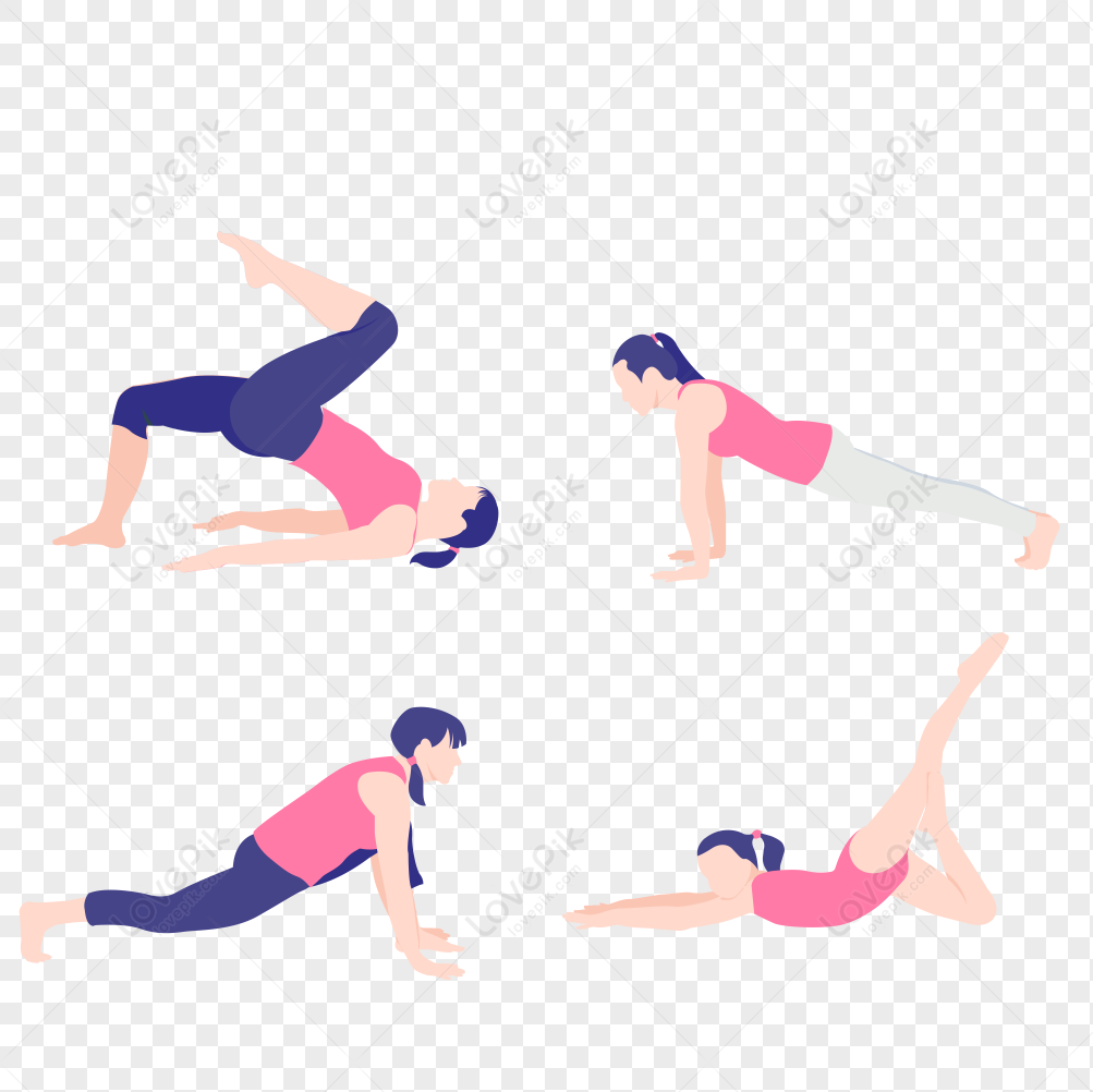 Cartoon Woman Yoga Vector & Photo (Free Trial) | Bigstock