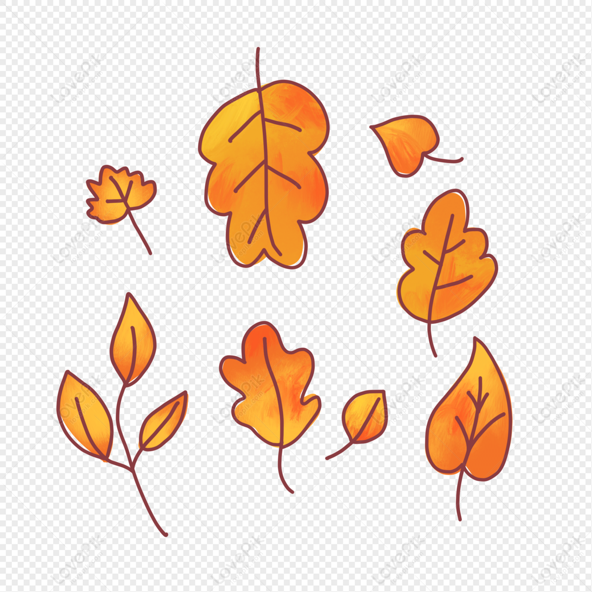 Autumn leaf vector illustration. Realistic hand... - Stock Illustration  [106394894] - PIXTA