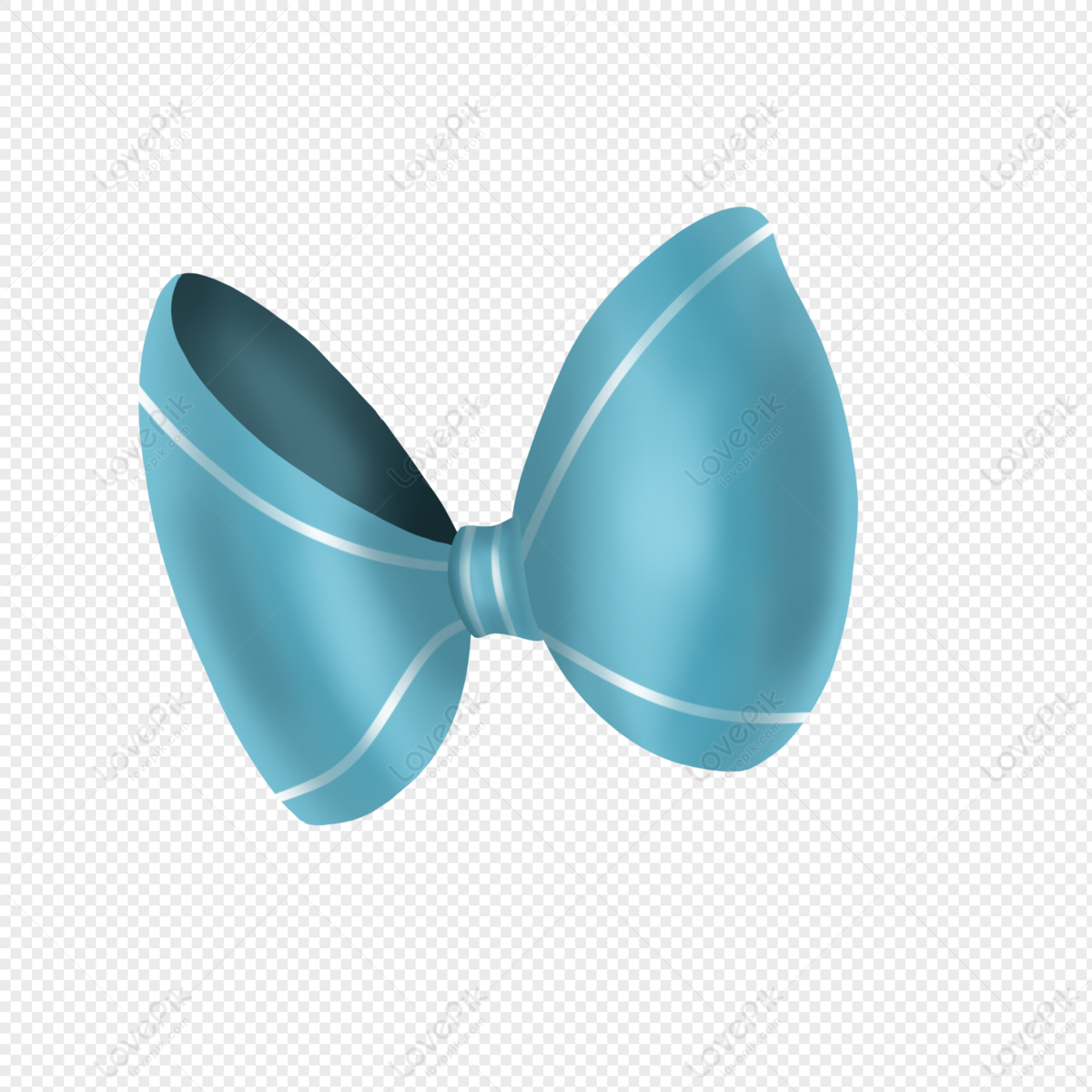 blue bow png vector