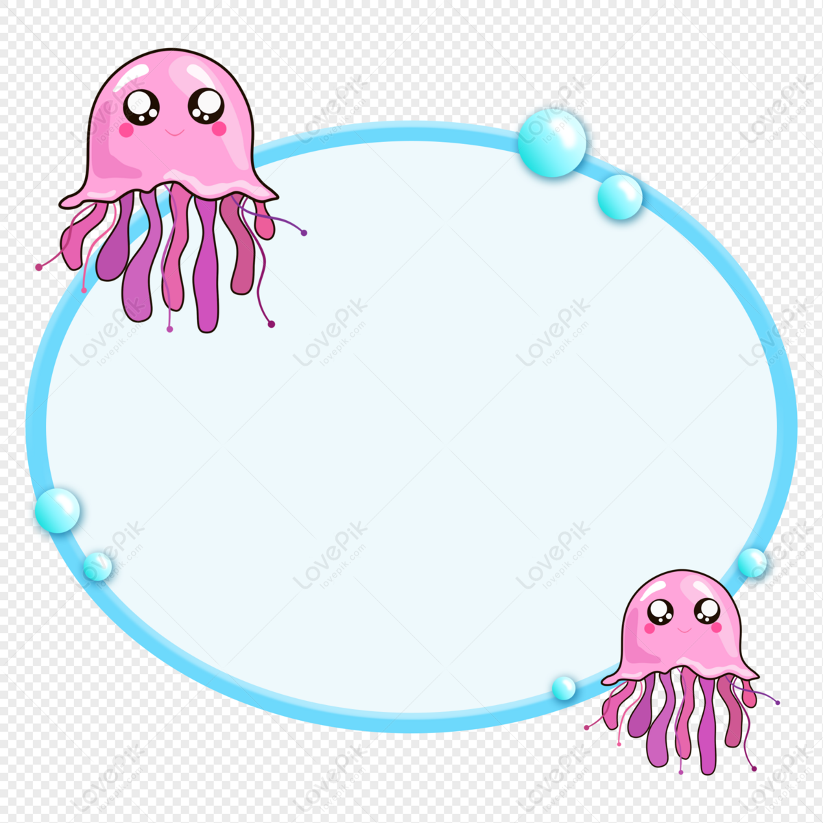 Border Small Animal Marine Life Border Small Jellyfish Free PNG And Clipart  Image For Free Download - Lovepik | 401514829