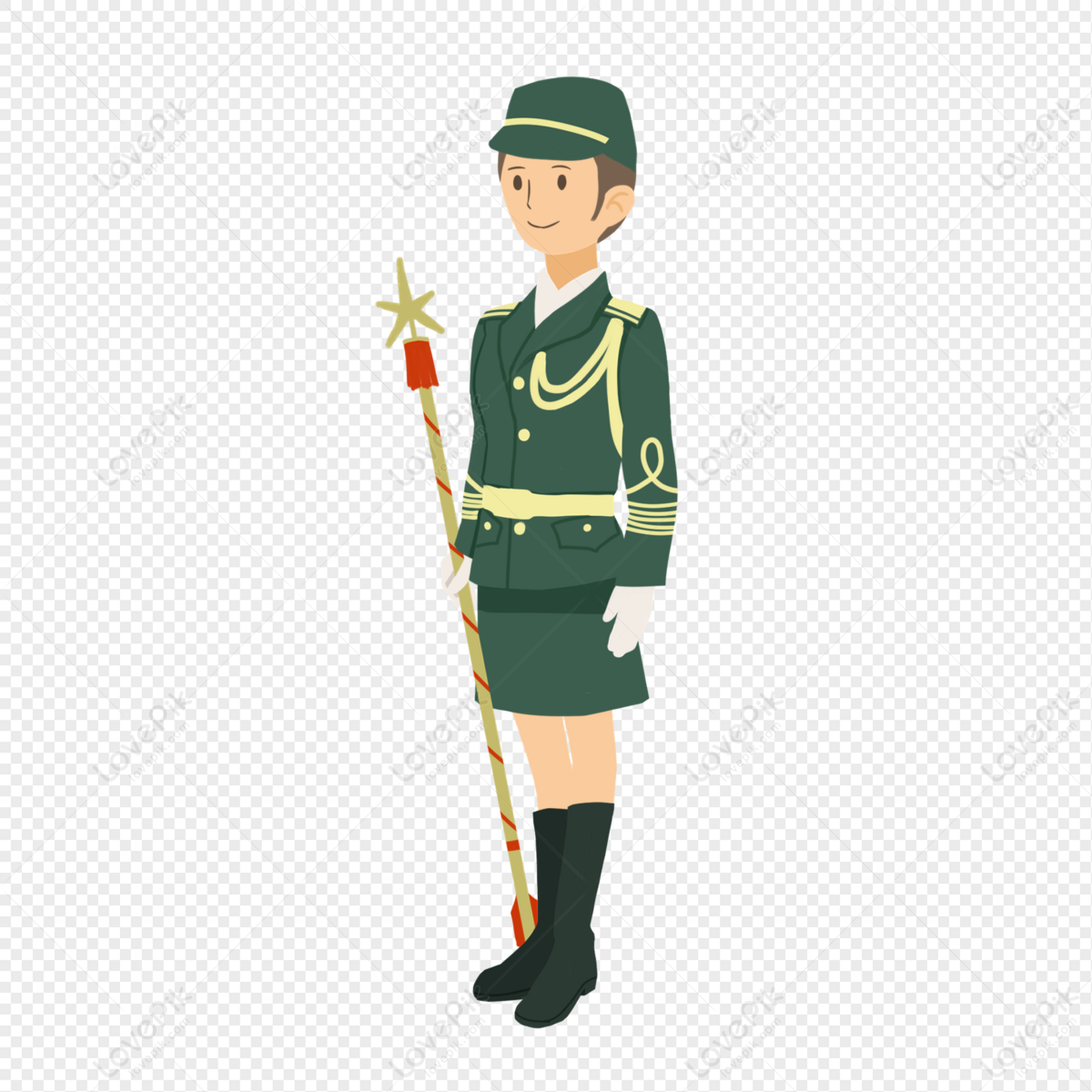 Guardia De Honor Femenino De Dibujos Animados PNG Imágenes Gratis - Lovepik