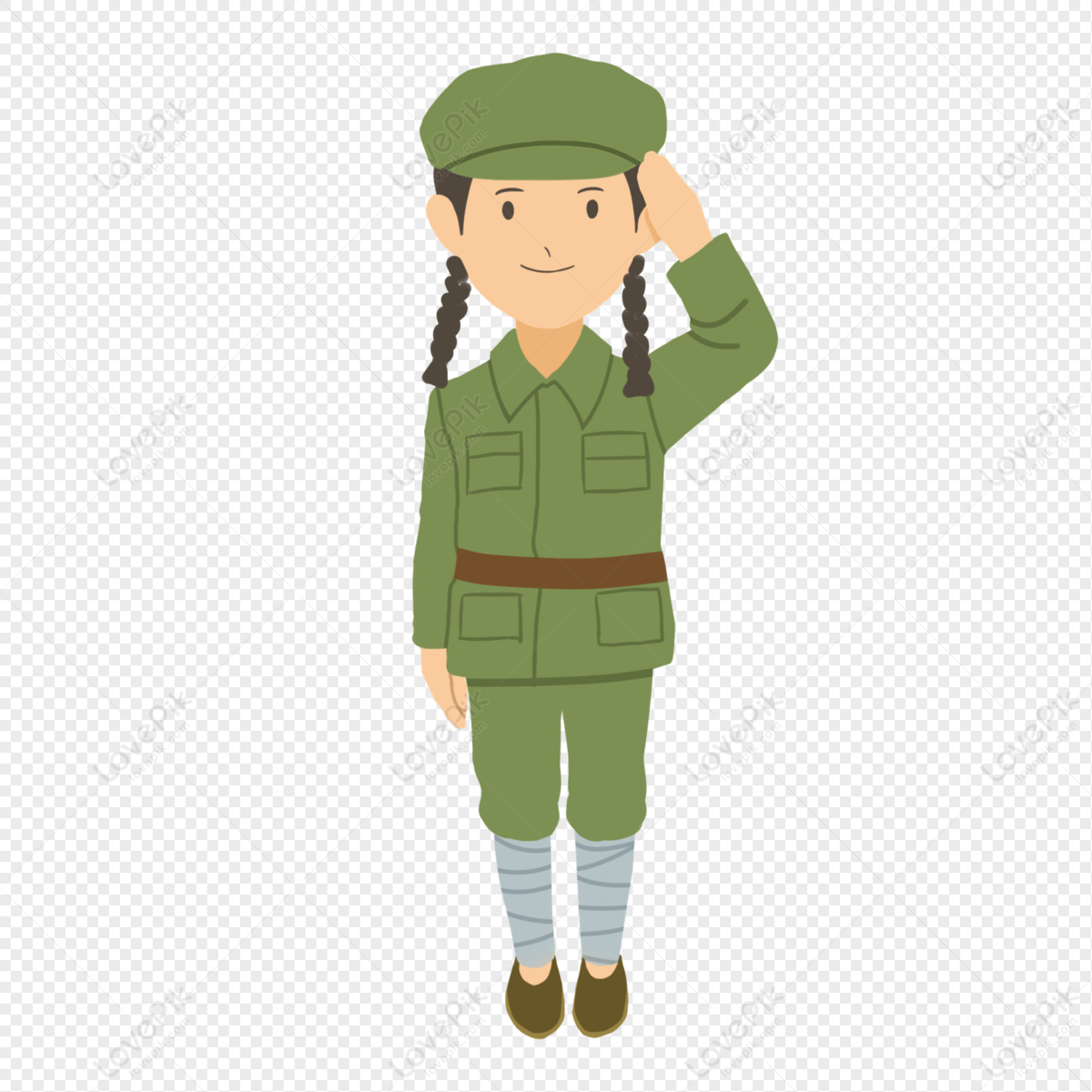 soldier salute clipart