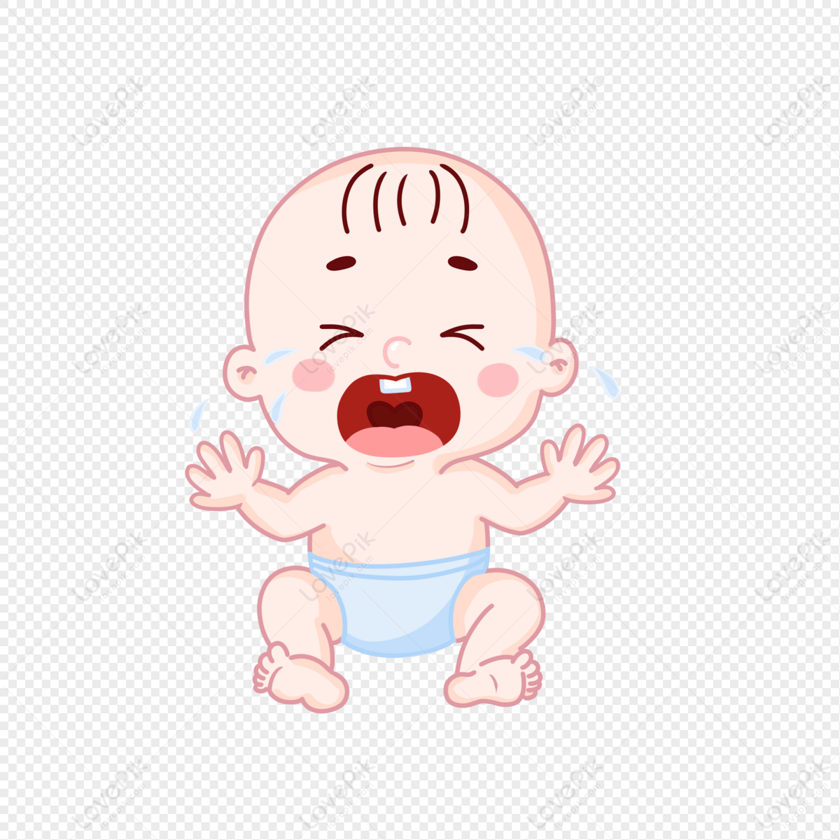 Crying Baby PNG Image And Clipart Image For Free Download - Lovepik |  401523168