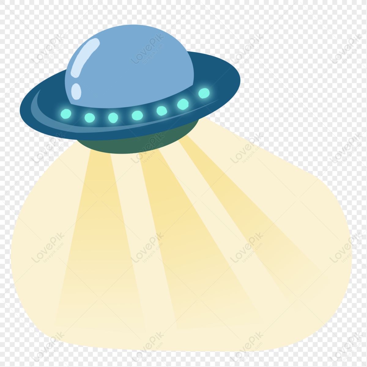 Cute Alien Flying Saucer PNG Image And Clipart Image For Free ...