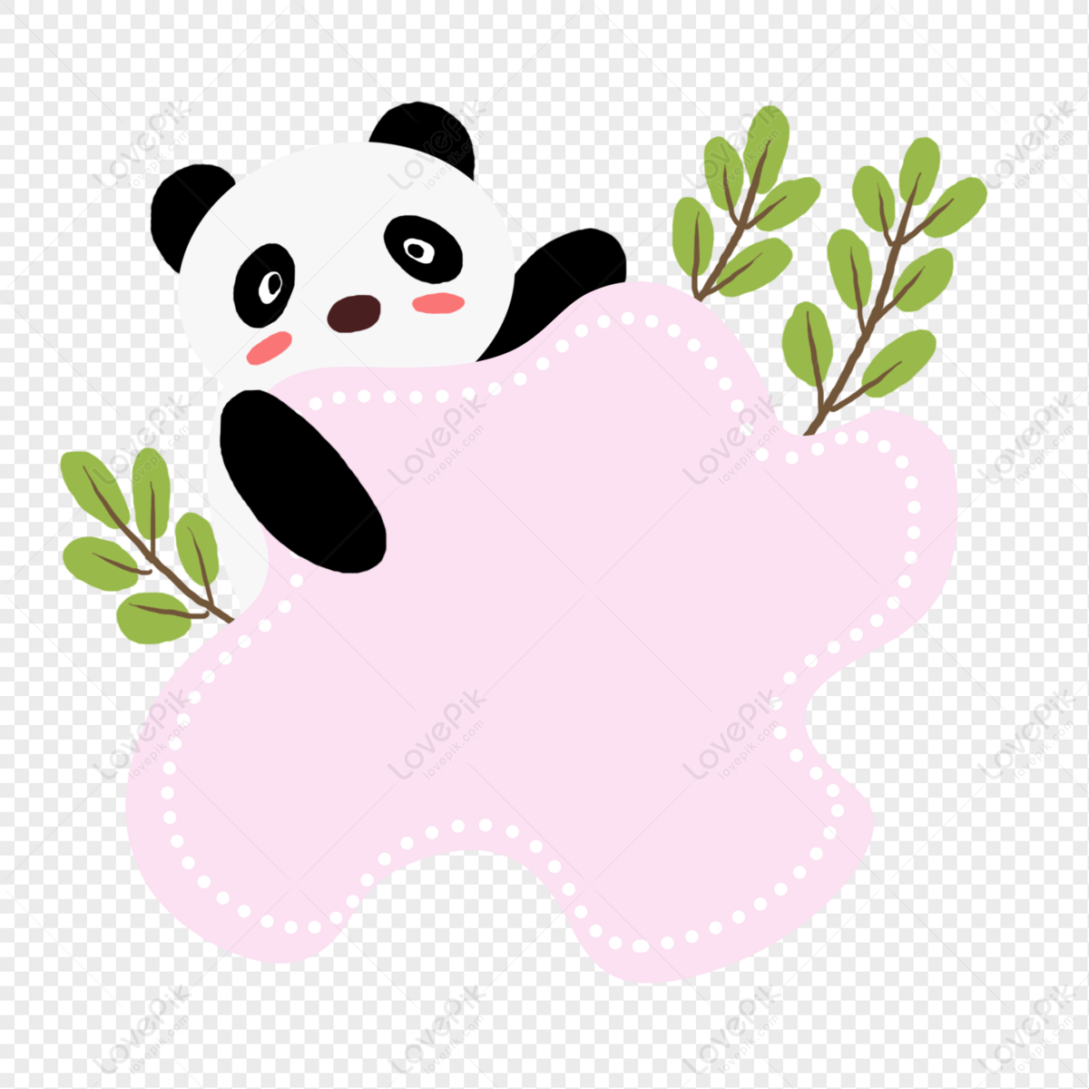 Cute Anumal Bordr / Frame With Panda. Royalty Free SVG, Cliparts, Vectors,  and Stock Illustration. Image 38908528.