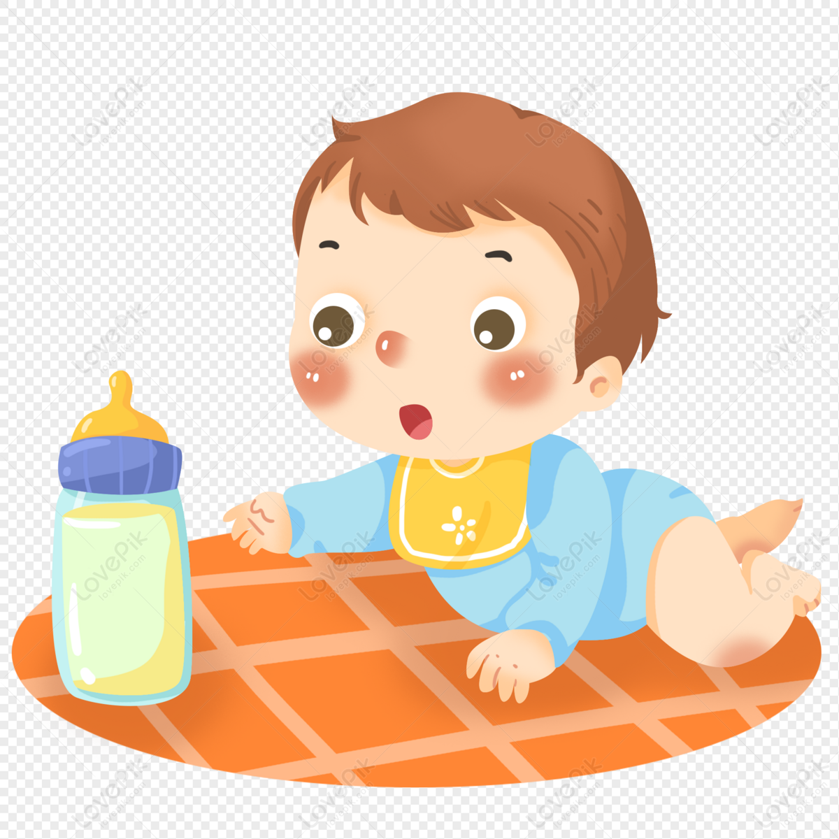 A Barriga Do Bebê Dos Desenhos Animados PNG , Desenho Pintado à Mão, Baby,  Crawl Imagem PNG e PSD Para Download Gratuito