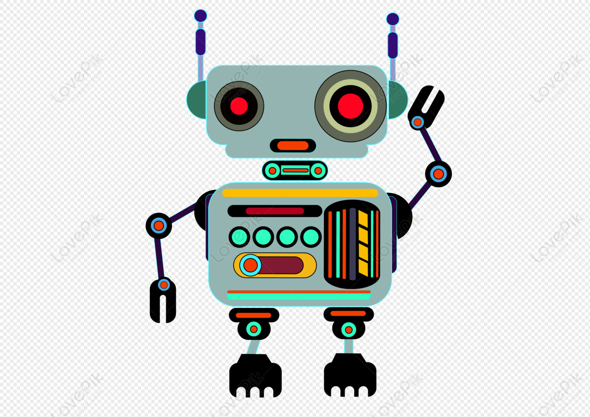Hand Drawn Cartoon Robot Vector Material PNG Transparent Image And Clipart  Image For Free Download - Lovepik | 401538897