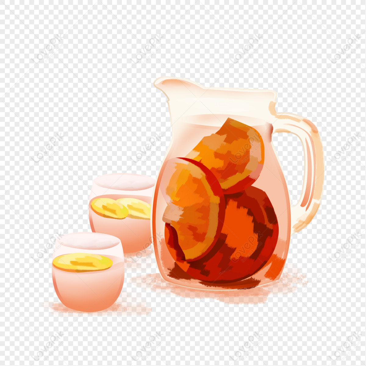 Iced Tea Pitcher PNG, Vector, PSD, and Clipart With Transparent