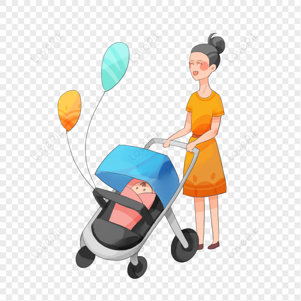 Push The Stroller PNG Picture And Clipart Image For Free Download - Lovepik  | 401538135
