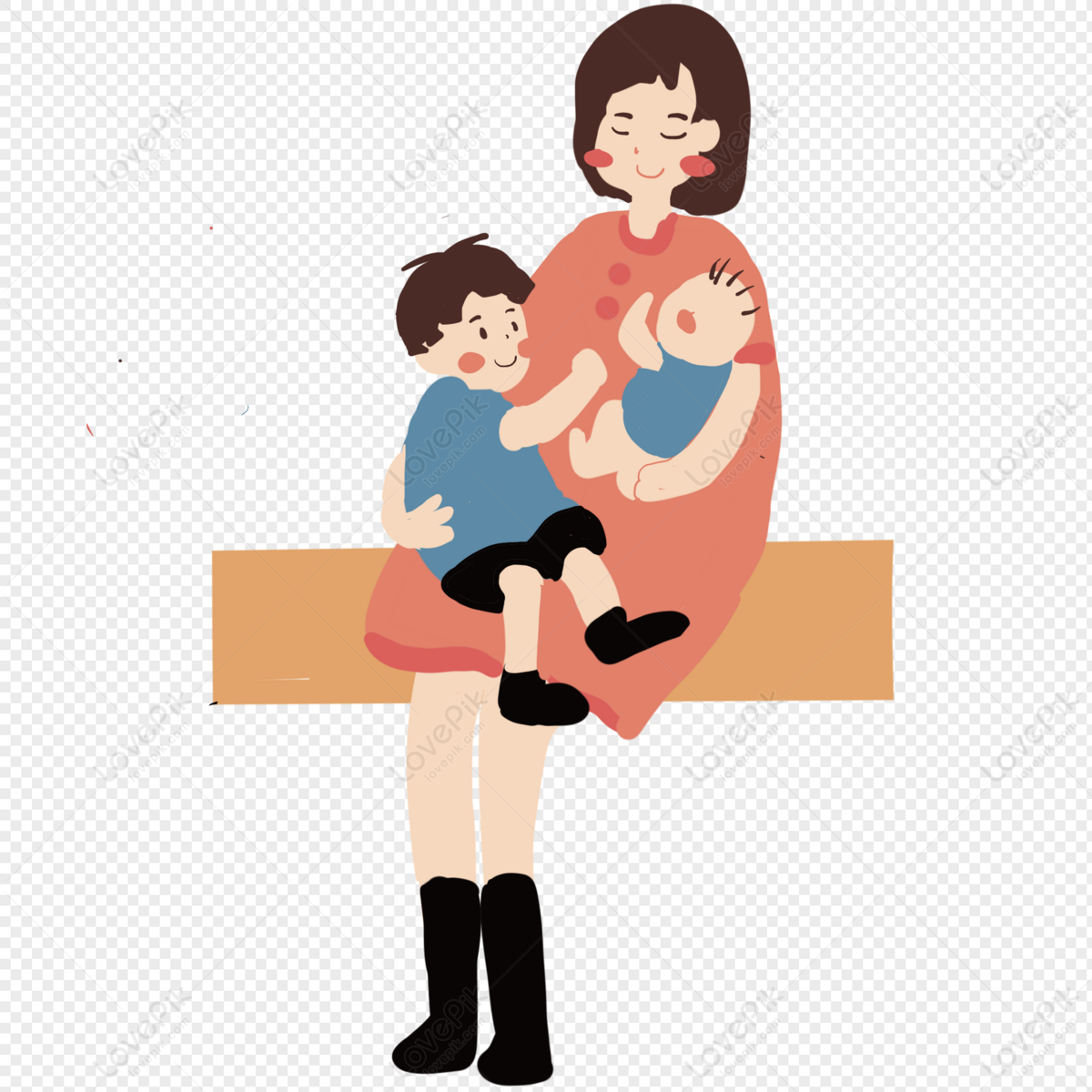 Second Child Mother World Breastfeeding Week Maternal And Child PNG  Transparent Image And Clipart Image For Free Download - Lovepik | 401538647