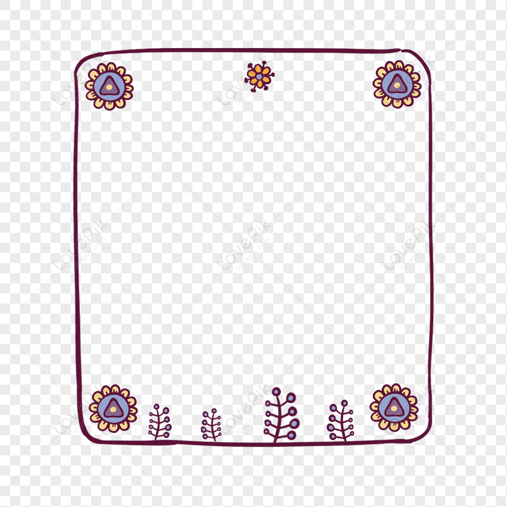 Small Flower Border Png Picture And Clipart Image For Free Download 