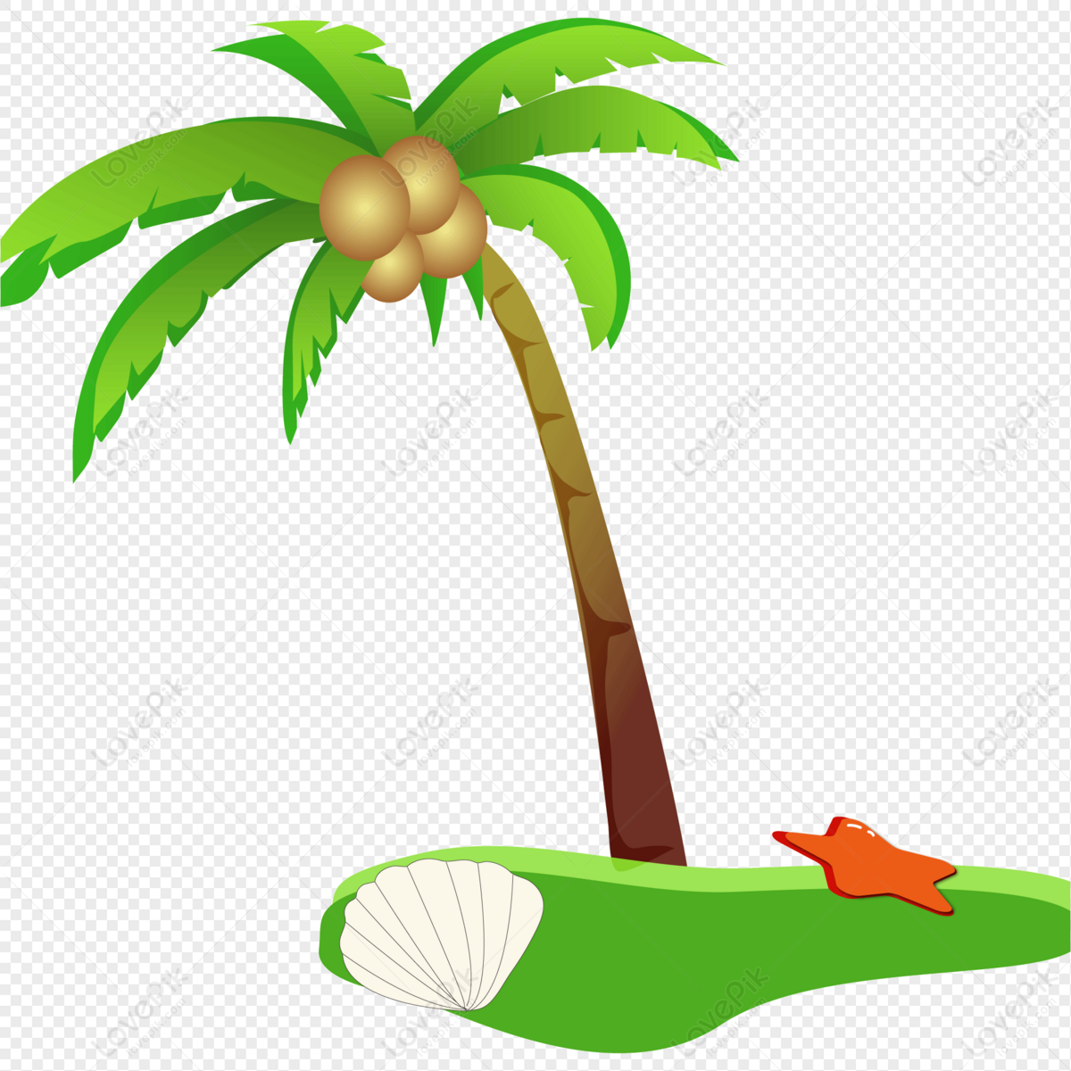 Summer Seaside Coconut Tree PNG Transparent Image And Clipart Image For ...