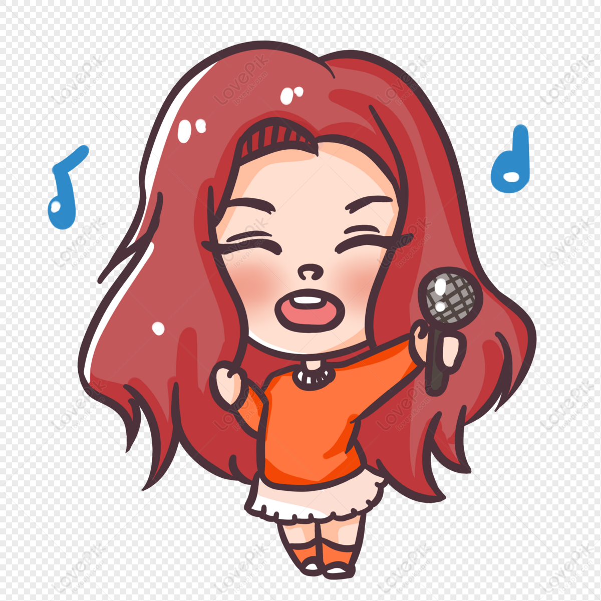 Summer Training Singing Girl PNG Picture And Clipart Image For Free  Download - Lovepik | 401528065