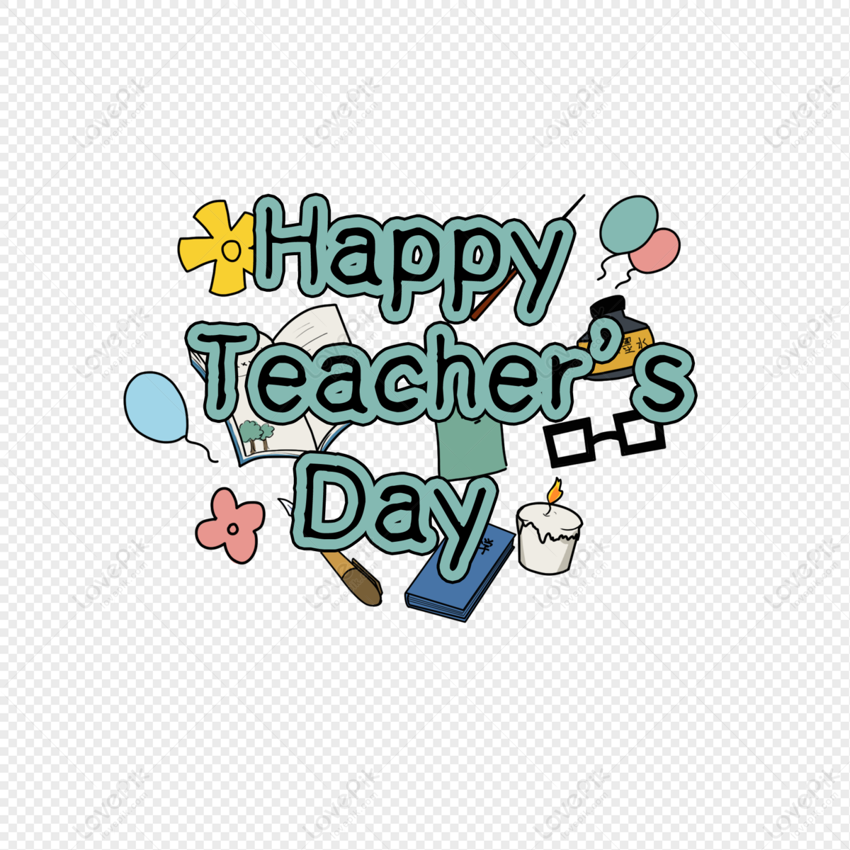 Happy Teacher Day Template Design - Photo #1249 - PngFile.net | Free PNG  Images Download