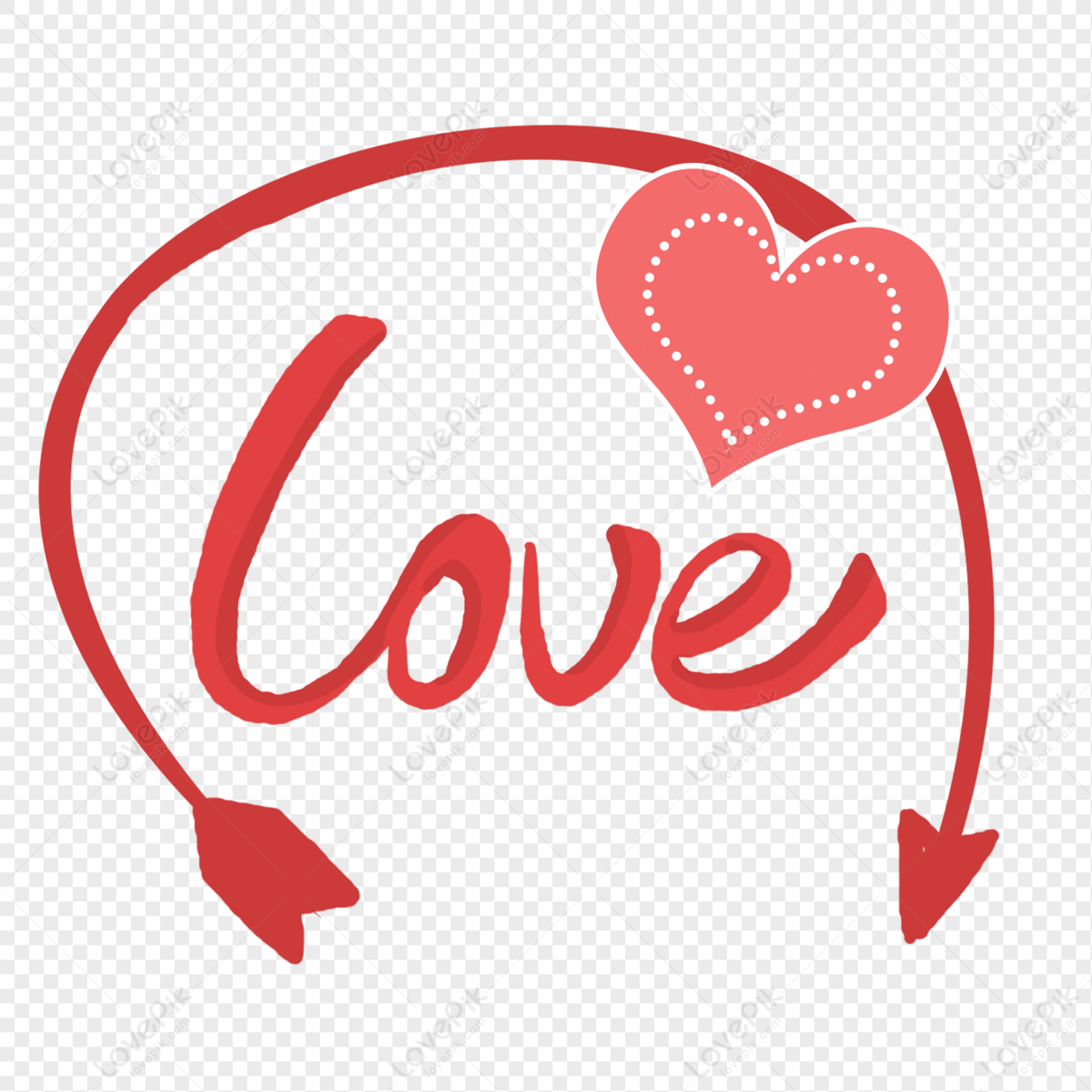 Valentine Red Arrow Love Heart PNG Image Free Download And Clipart ...